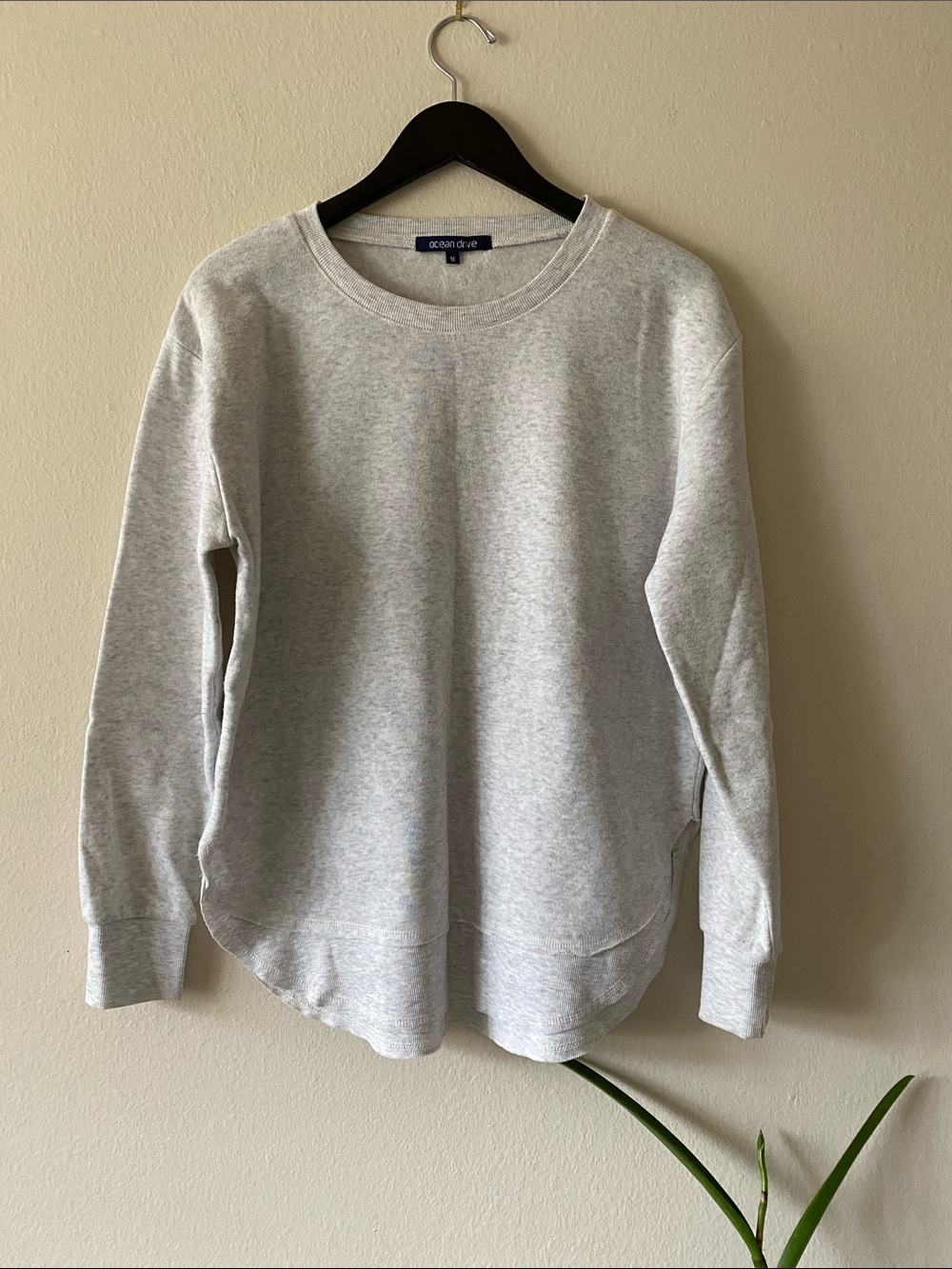 Ocean Drive Light Heather Gray Crewneck Sweatshirt